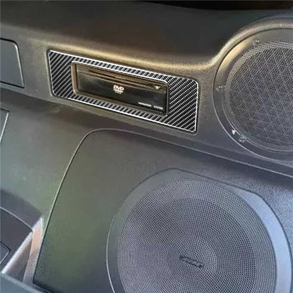 Car DVD Player Frame Panel Trim Cover Carbon Fiber for Nissan 350Z 2006-2009