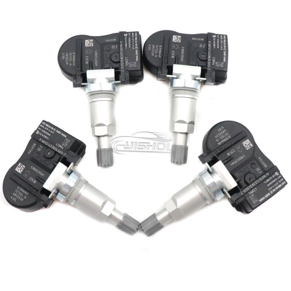 Set of 4 6855539 TPMS TIRE PRESSURE SENSOR for BMW 2 3 4 Series i3 i8 X1 X2 X5