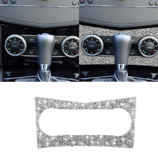 Bling Crystal Air Conditioning Knob Control Trim for Benz C Class W204 2007-2010
