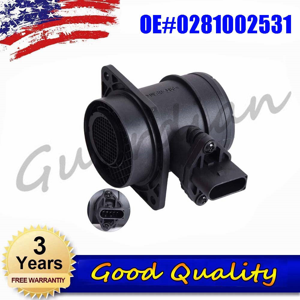 Mass Air Flow Sensor 0281002531 Replace for Volkswagen for Golf Beetle GLS Beetle