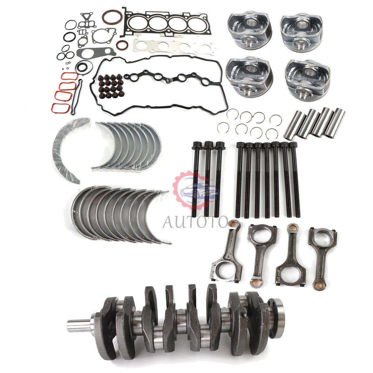 G4KH Engine Rebuild Kit w/ Crankshaft Main Bearing Set Crankshaft for Hyundai
