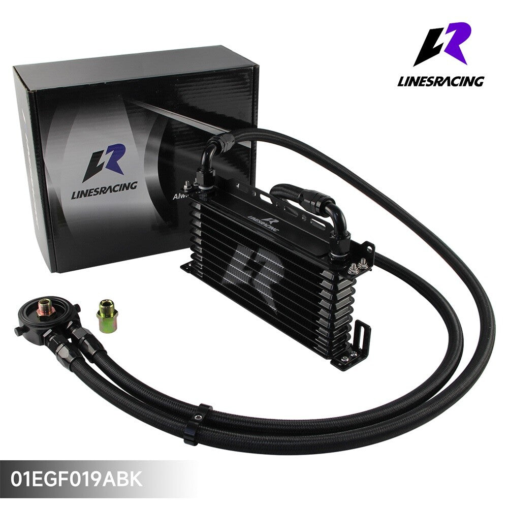 10 Row AN10 Oil cooler Trust w/Bracket+Filter Adapter Hose Kit 3/416  M201.5