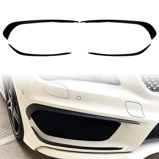 4pcs Front Bumper Lip Splitter Spoiler Trim Fit for Mercedes-Benz CLA C117 2013-2015