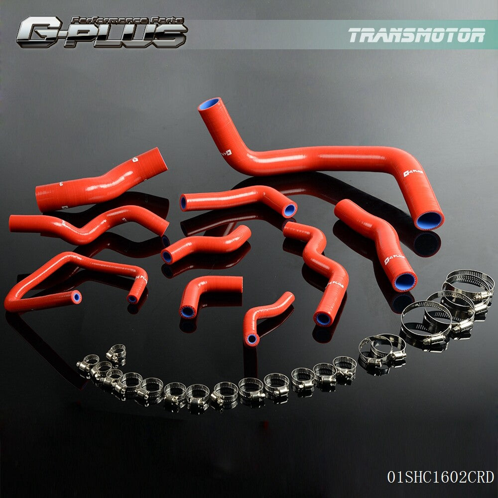 Silicone radiator hose kit for Silvia SR20DET 200SX 240SX S13 S14 S15 Red