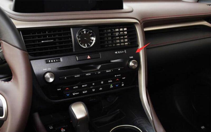 for Lexus RX300 2015-2022 Peach Wood Grain Central Console CD Switch Panel Trim