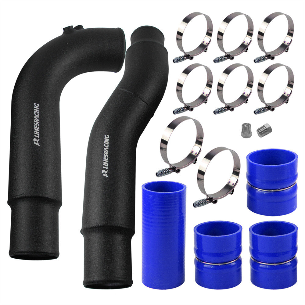Black Intercooler Pipe Kit Boots For 2007.5-2009 for Dodge for Ram 6.7L Diesel