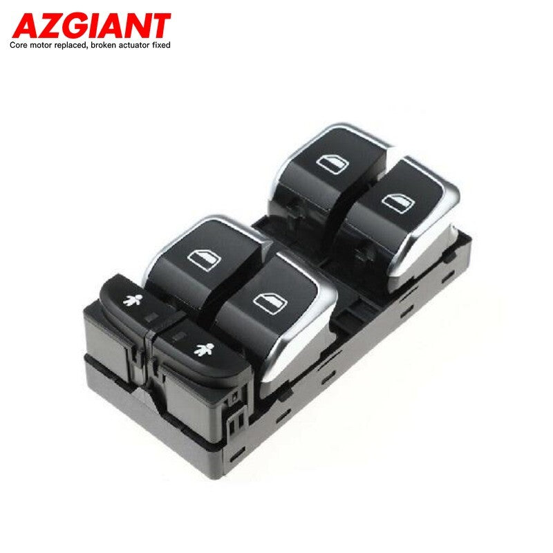 Front left driver's side window switch for 2011-2015 for Audi A6 S6 C7 with chrome trim.