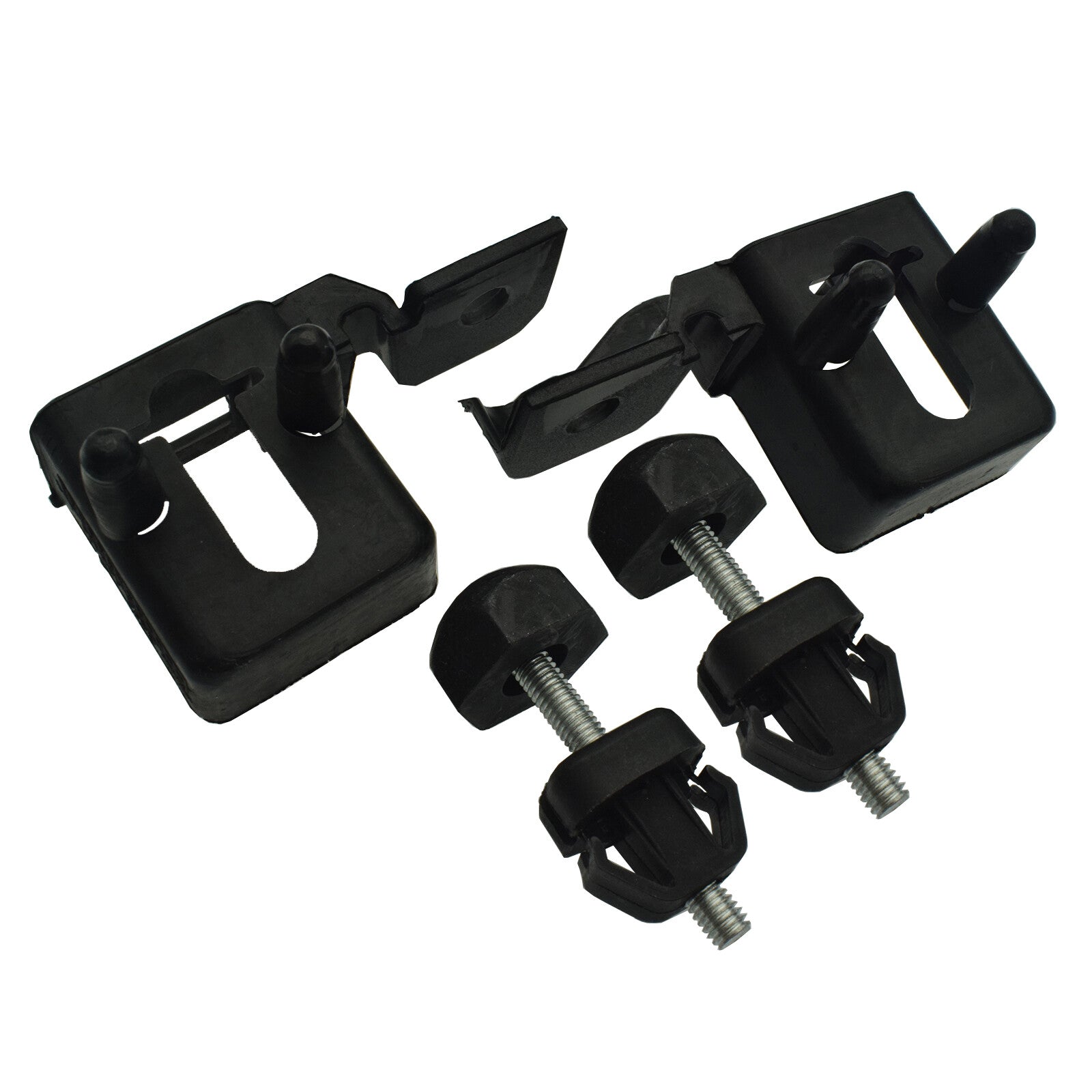 Set Of 4 Hood Bumper Stopper Bracket Left Right For 2013-2020 for Ford Fusion MKZ