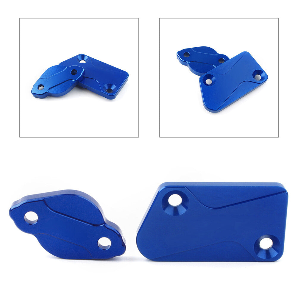Fit for Yamaha YZ125 YZ250 YZ450F WR250F Front Rear Brake Reservoir Fluid Covers Cap