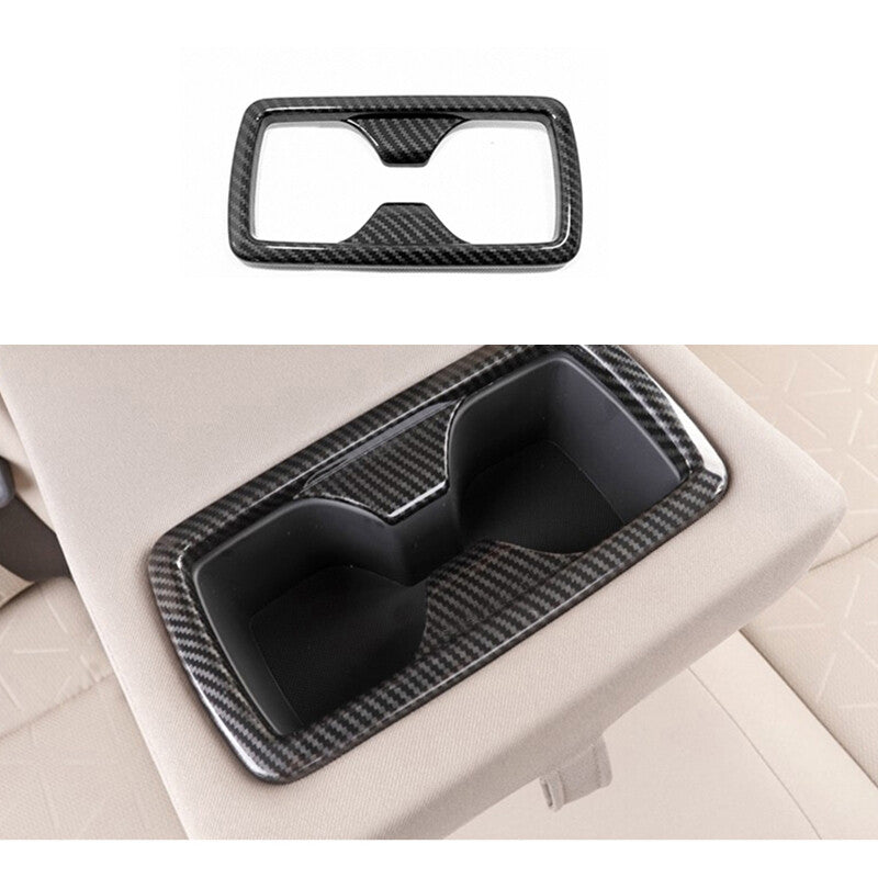ABS carbon fiber rear cupholder trim suitable for Toyota Highlander 2020-22