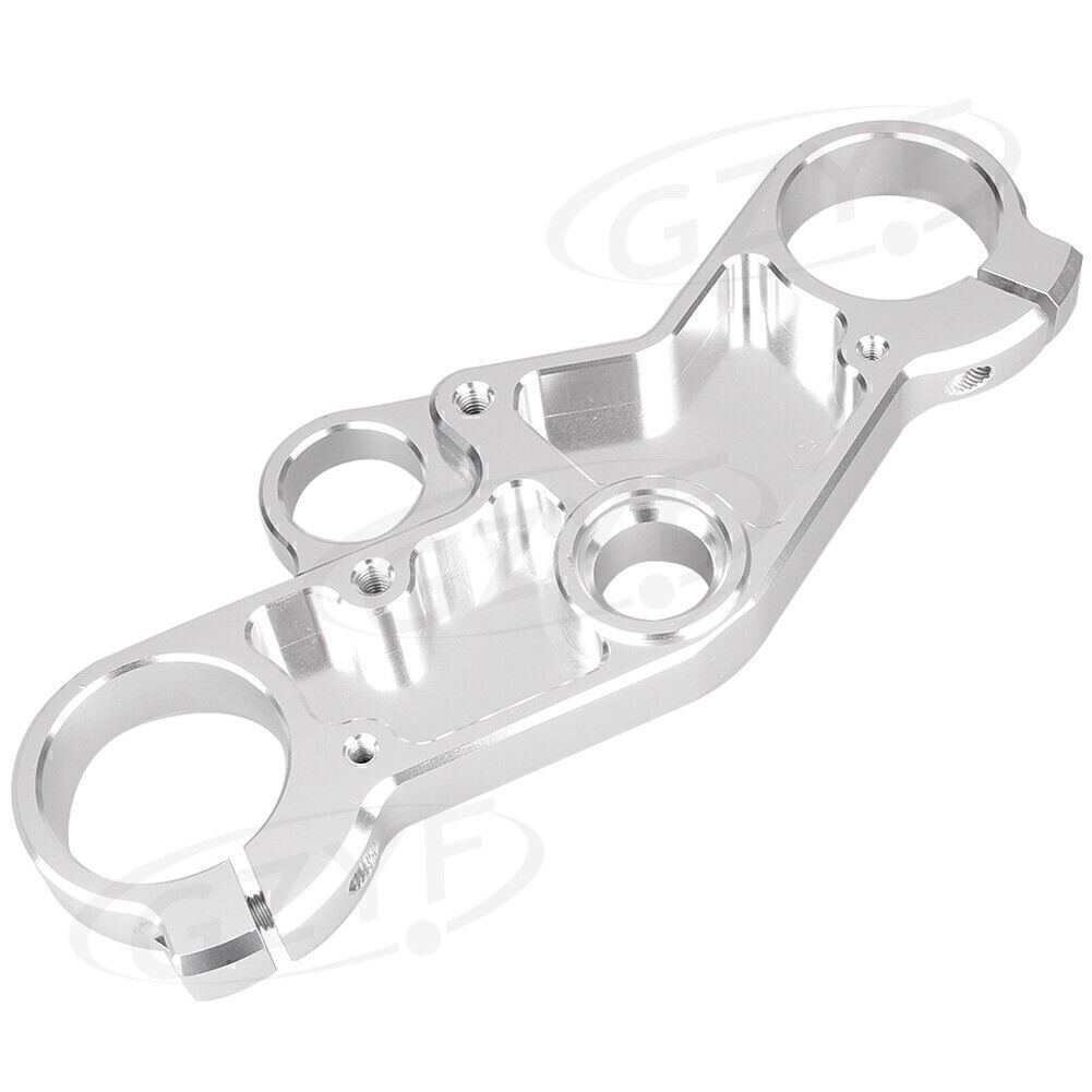 Silver Upper Front Triple Tree End Top Clamp for Suzuki GSXR600 750 GSXR1000