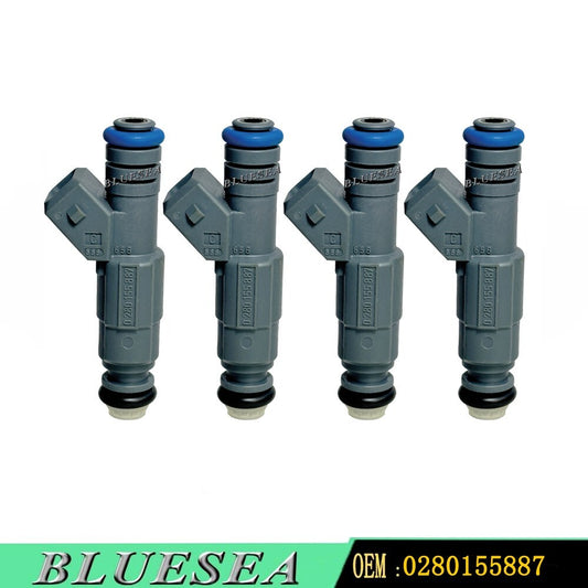 4pcs 0280155887 Fuel Injector for 1999 - 2004 for Ford for Mercury 2.0L Zetec XS4U-AA
