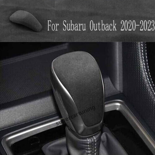for Subaru Outback 2020-2023 Gray Alcantara Console Gear Shift Knob Cover Trim