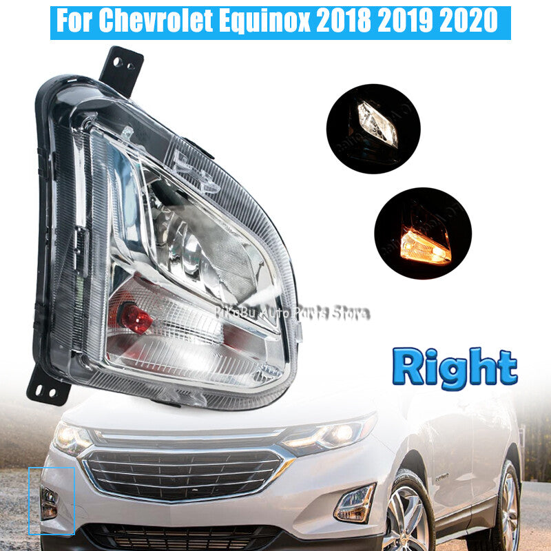 Right Side Fog Light Daytime Running Lamp DRL for Chevrolet Equinox 2018- 2020