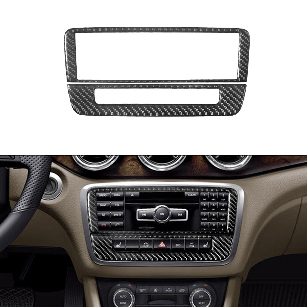 Carbon Fiber Radio Trim for Mercedes-Benz CLA 2014-2018/GLA 2015-18 Type-A