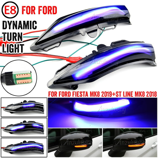 Dynamic Side Turn Signal Light for Ford Fiesta ST Line MK8 2018