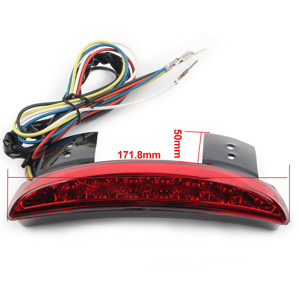 for Harley Bobber Breakout LED Motorcycle Red Rear Fender Edge Brake Tail Light