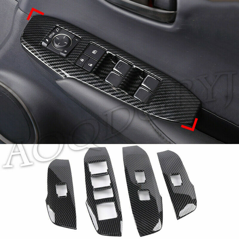 Carbon Fiber Window Lift Moulding Cover Trim for LEXUS NX200T 300H 300 2015-2020