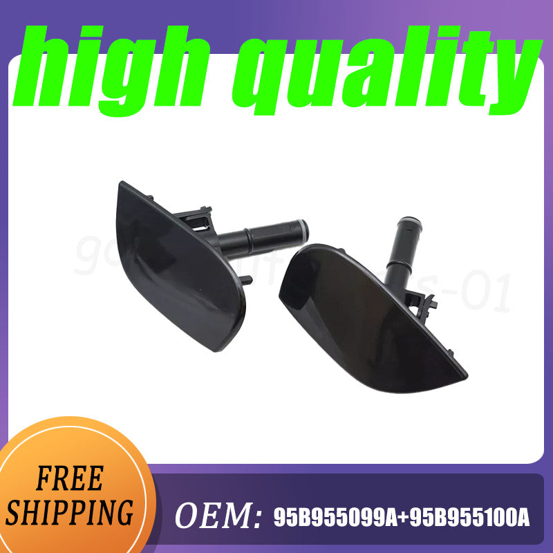 1 pair of headlight washing machine spray nozzle caps for Porsche Macan 15-18 95B955099A