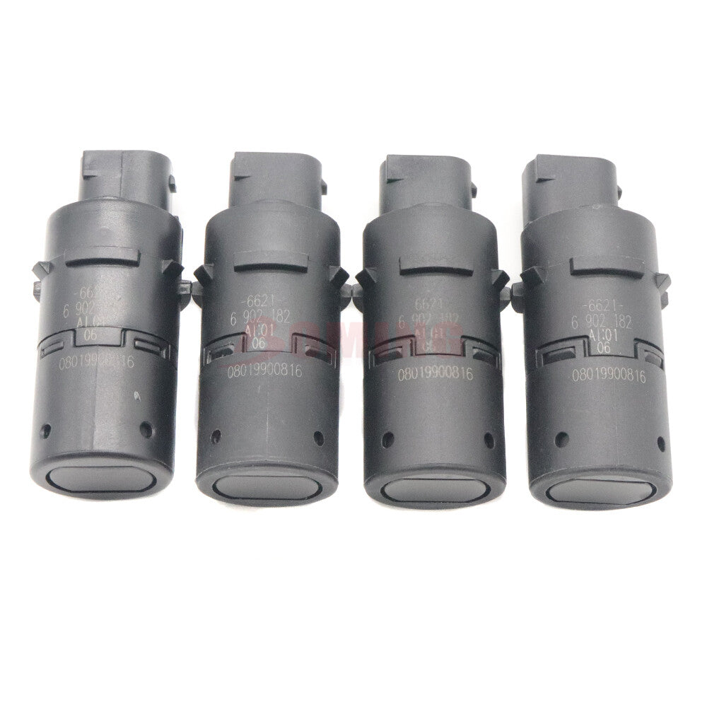 4-pack Parking Sensor PDC Sensor Rear Part for BMW E38 E39 E53 X5 66216902182 Black new