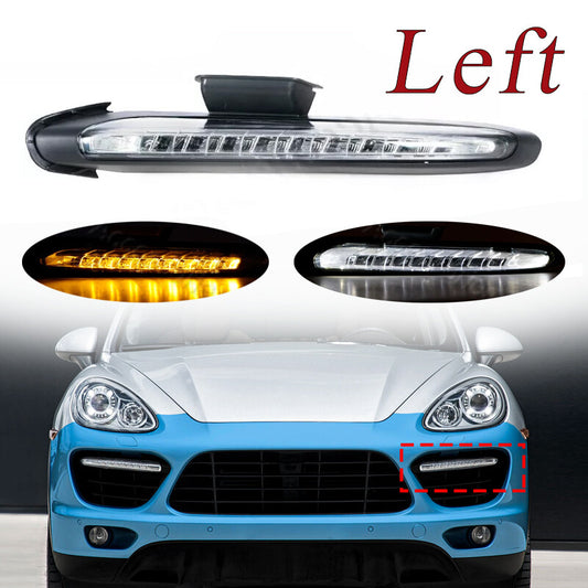 Left LED DRL Daytime Running Light for Porsche for Cayenne 958 Turbo Style 2011-2018