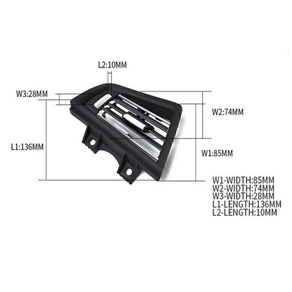 Air Conditional Left Air Outlet Vent Panel for BMW 5 Series F18 F11 F10 Black