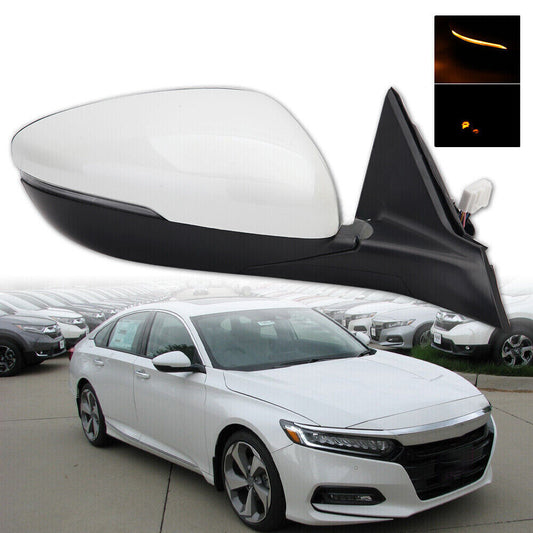 for Honda Accord 2018-2022 Right Side Mirror Heated 8Pin W/Signal Lamp Electric