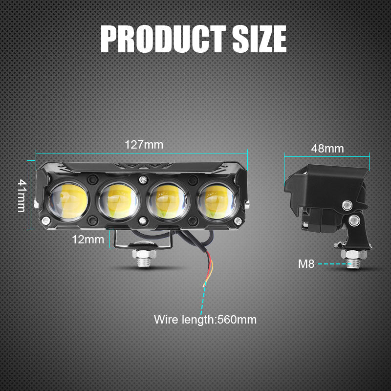 5 inch LED Work Light Bar Spot Flood Fog Lamp For Driving Offroad Truck SUV ATV