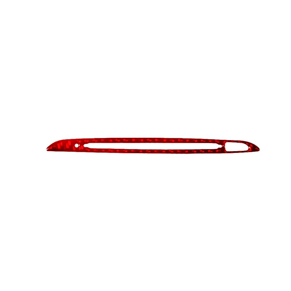 Red CD Frame Panel Trim Cover Carbon Fiber Interior for Chevy Impala 2014-2020