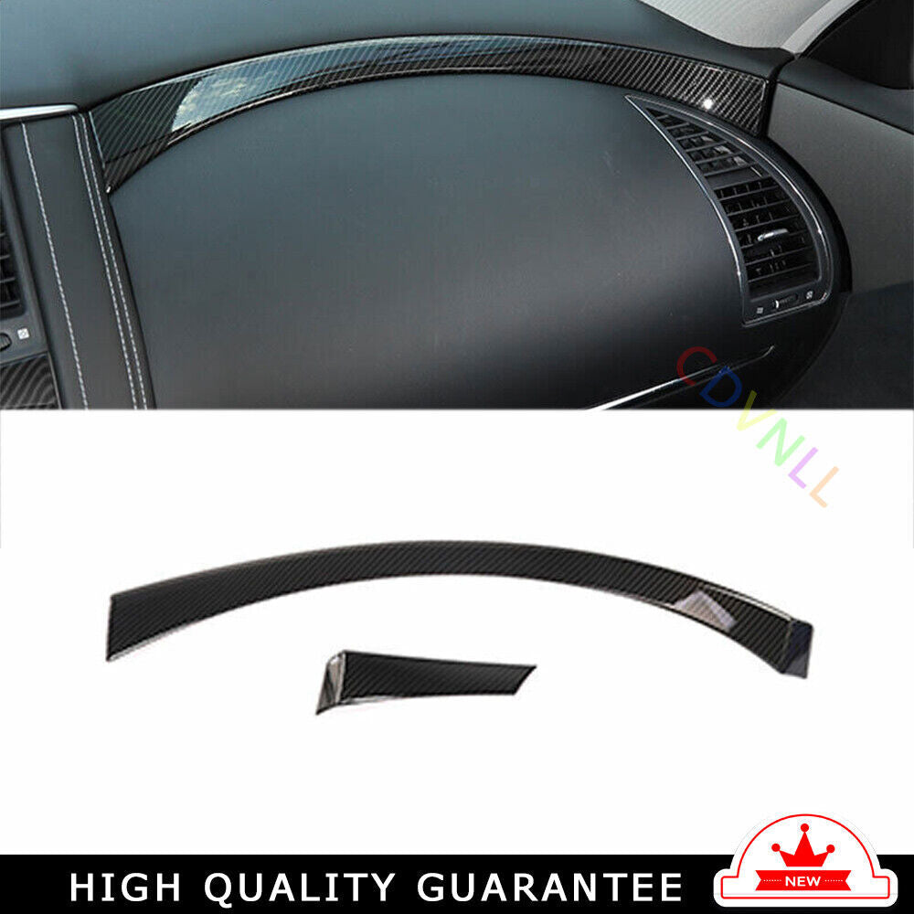 Middle Console Dashboard Strip Trim for Nissan Armada Y62 2017-2020 Carbon Fiber