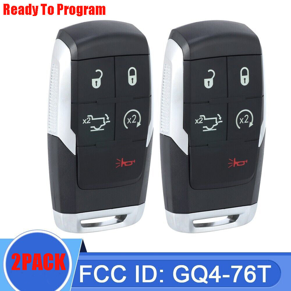 2-Piece GQ4-76T Remote Control Keychain for Ram 2500 3500 4500 5500 (2019-2023) 68375456