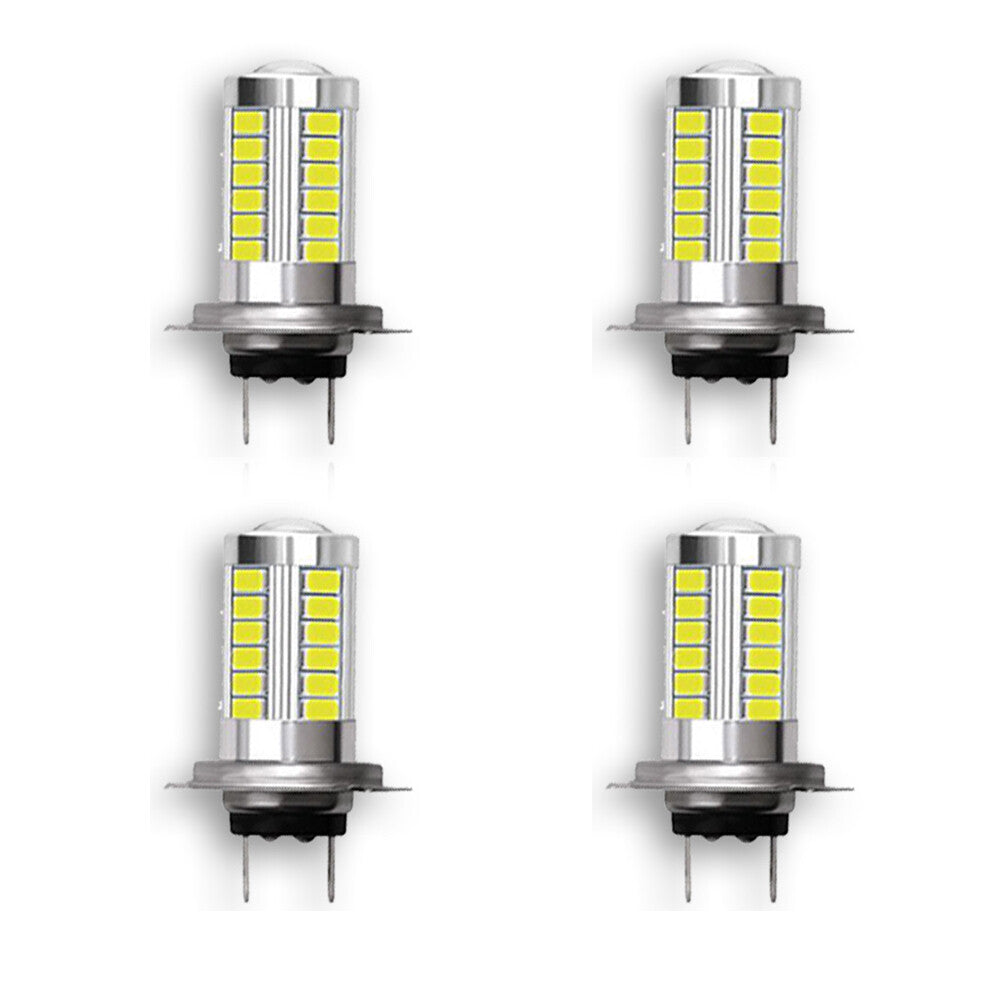 4pcs H7 Super Bright 6000K White LED Headlight Bulbs High Low Beam Fog Light