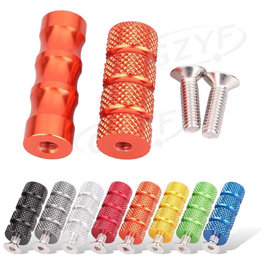 For Racing Rearsets STEPS+Bolts Aluminum 2x Universal Footrests Footpeg Pedals