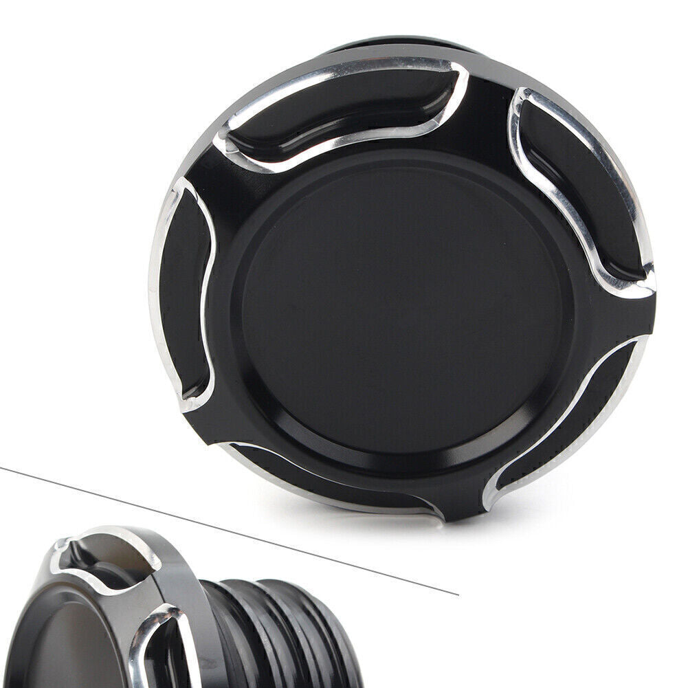 CNC Cut Gas Cap Fuel Tank Right-hand Thread Fit for Harley Dyna Softail