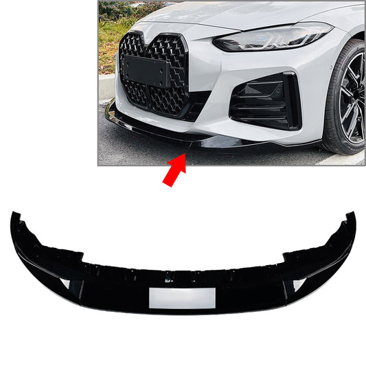 Front Bumper Lip Splitter Spoiler Glossy for BMW 4 Series G26 M Sport 2020-2024