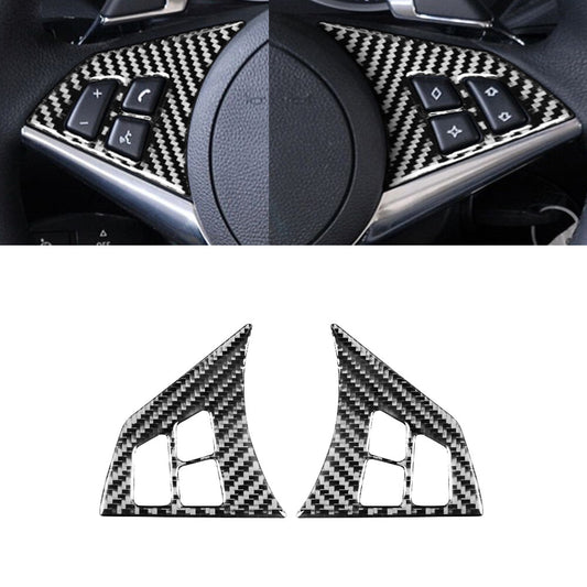 for BMW 6 Series E63 E64 04-10 Carbon Fiber Car Steering Wheel Panel Cover Trim