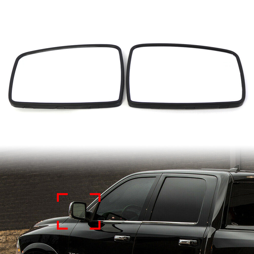 for Dodge for Ram 1500 2500 2011-2018 Wing Mirror Glass Left Right Side Heated