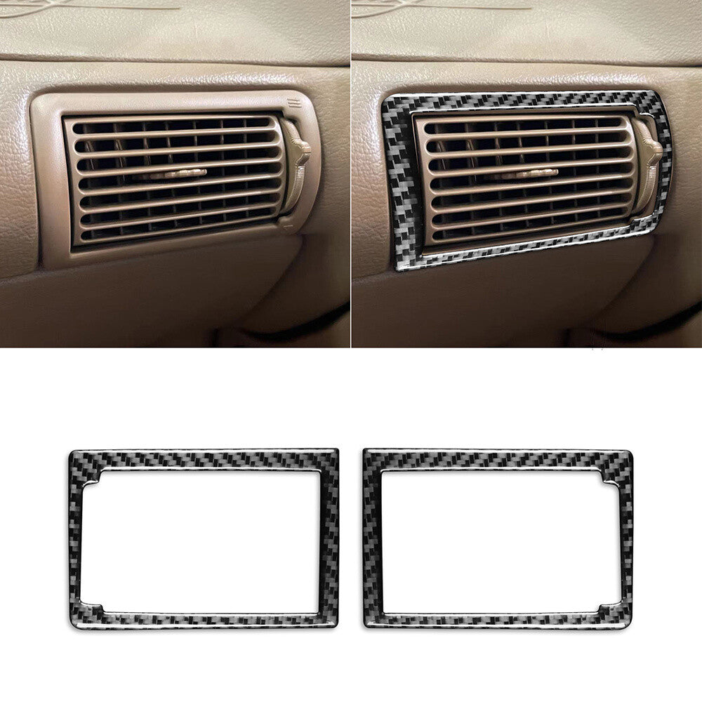 2¡Á Soft Carbon Fiber Inner Side Air Vent Outlet Cover for Ford for Mustang 1996-2003