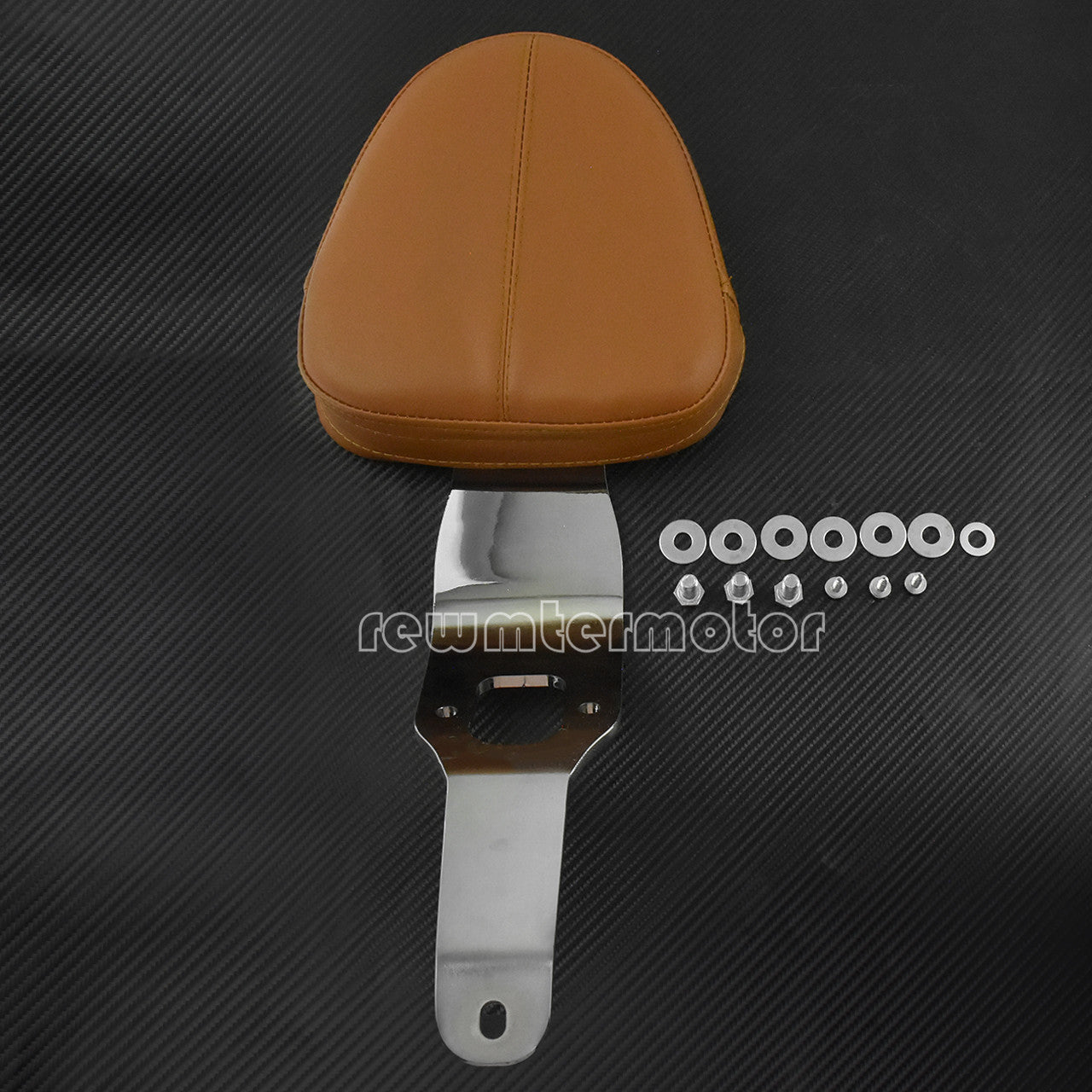 Driver Backrest Support Fit For Indian Scout 2015-2018 Sixty 2016-2018 Brown Pad