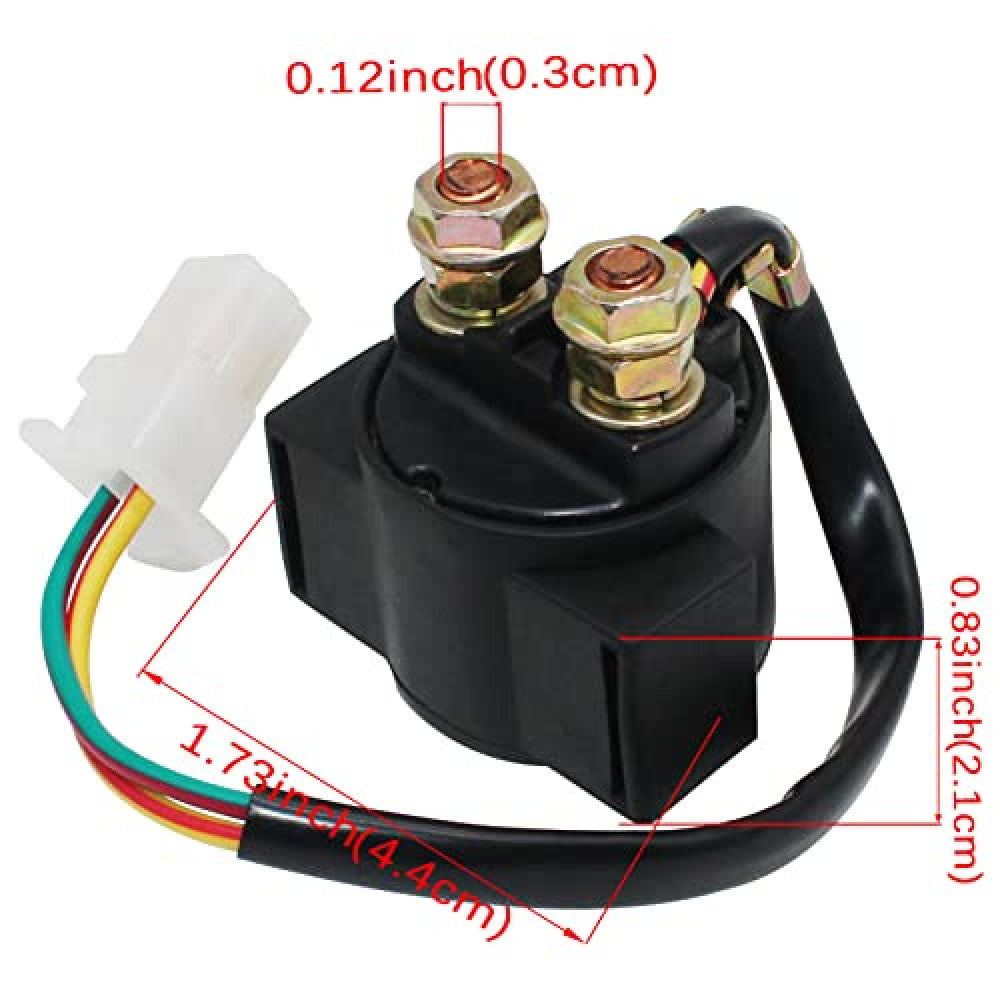 Starter Solenoid Relay for Honda TRX200 Fourtrax 1984 TRX300 Fourtrax 1988-2000