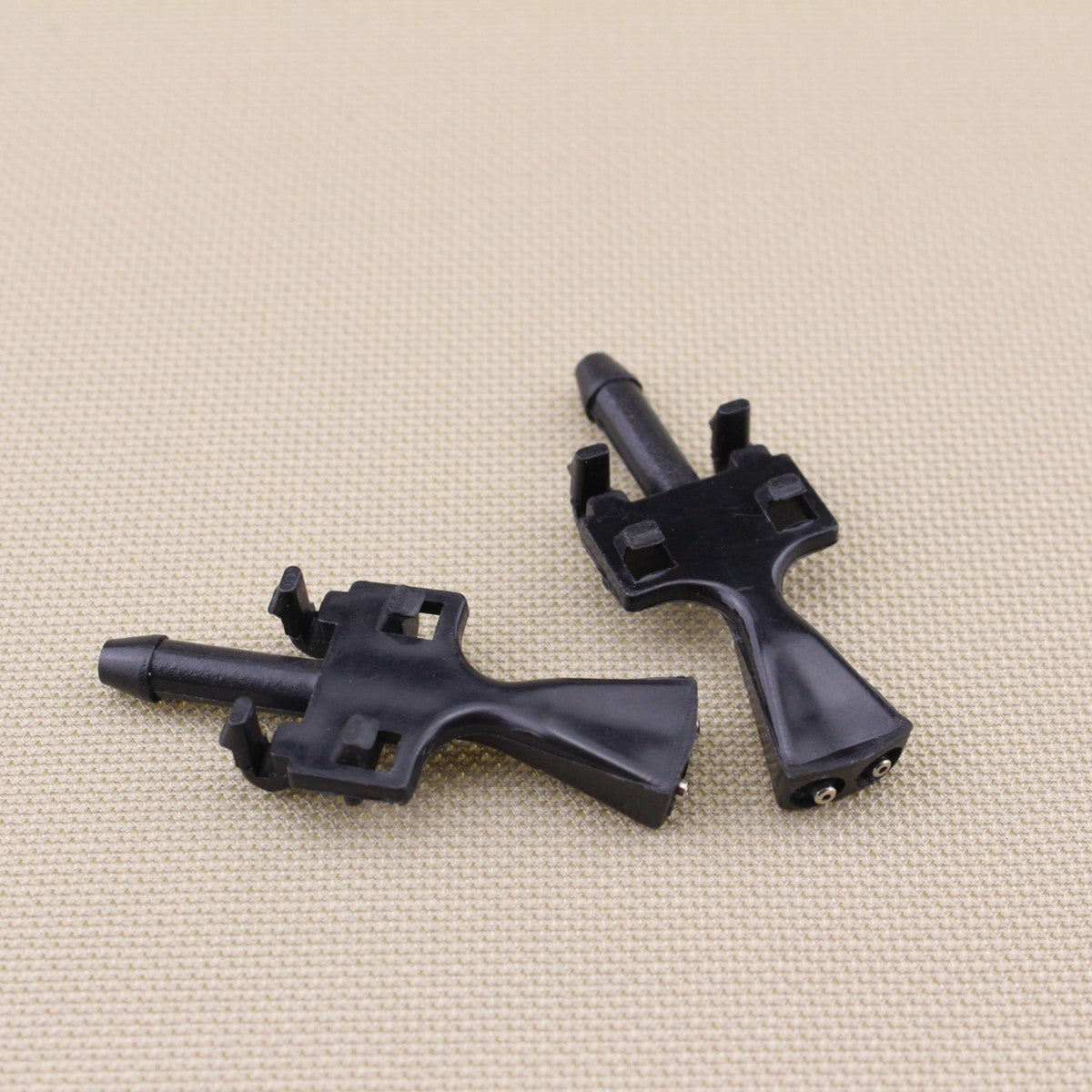 2X Front Windscreen Washer Jet Nozzle Spray Black for Vauxhall Merica 2003-2010