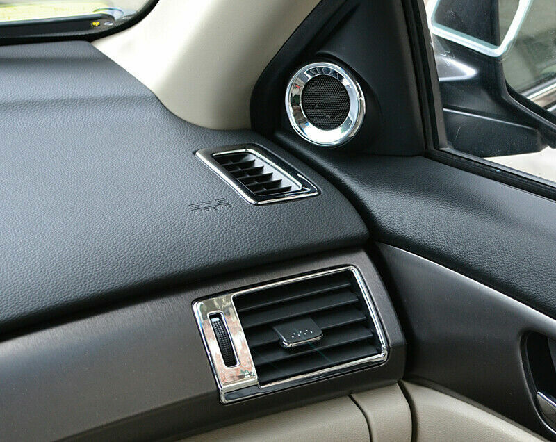 Middle Air Outlet Vent Cover Trim for Honda Accord 9th 2014-2017 Chrome Silver