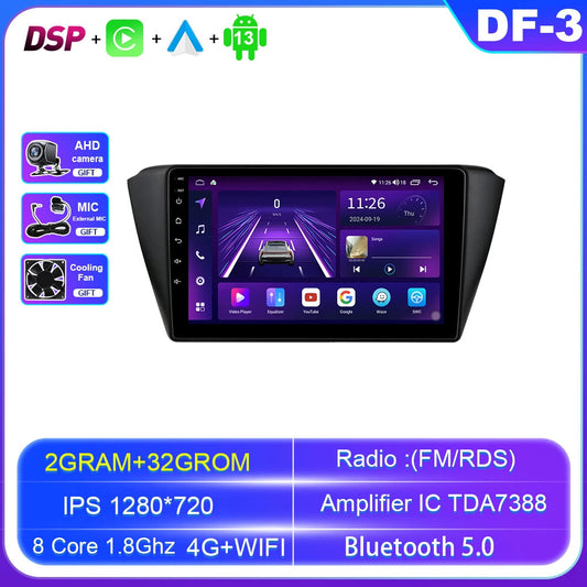 Android Car Radio CarPlay for VW for Skoda Fabia 3 lll 2015-2019 GPS Stereo Player