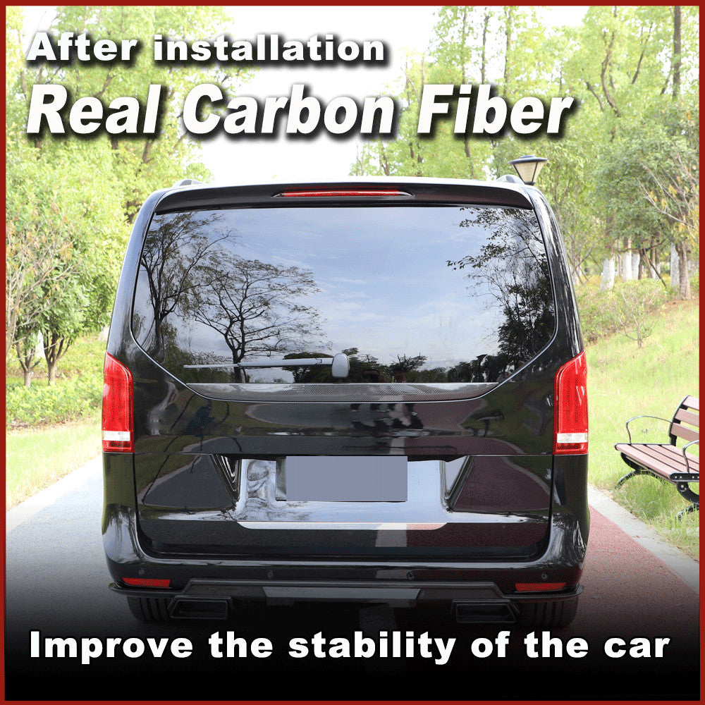 REAL Carbon Rear Roof Spoiler Wing for Mercedes-Benz V Class W447 V250 2018-2020