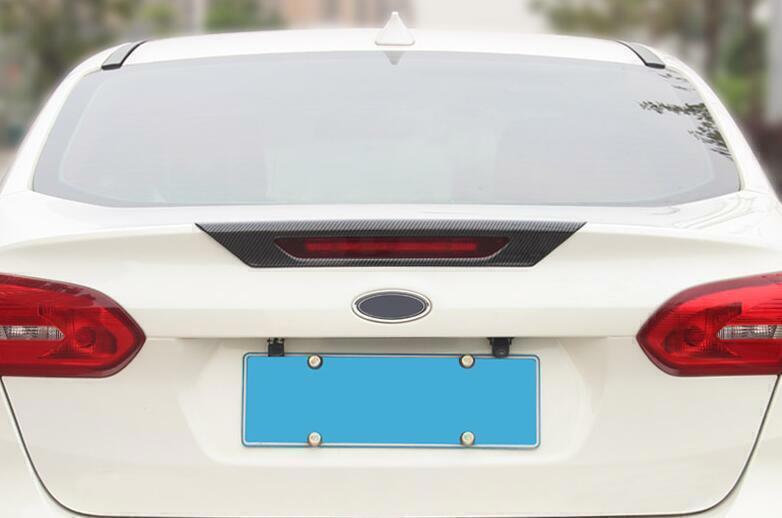 for Ford Focus 15-18 Sedan Carbon Fiber Look High Brake Lamp Frame Cover Trim 1X