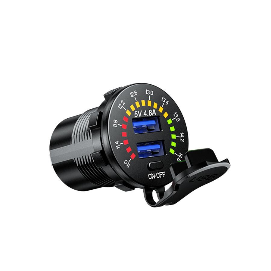USB Car Socket Phone Fast Charger 12V Cigarette Lighter Power Adapter Plugs