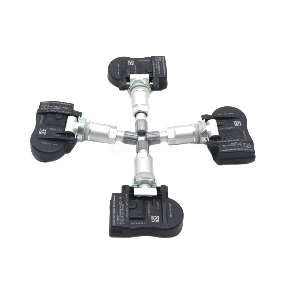 4-Piece Tire Pressure Sensor (TPMS) for Mazda 2, 3, 5, 6, CX7, CX9, MX5, RX-8, BBM2-37-140B