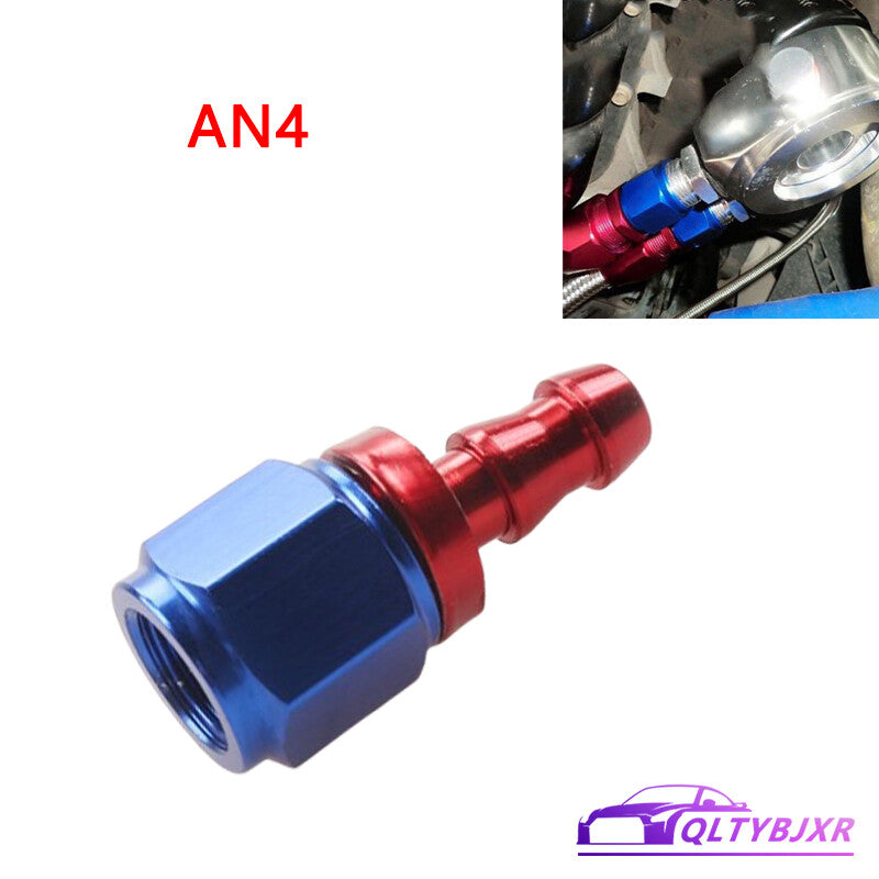 4AN AN4 Straight Push Lock Hose End Barb Fitting/Adaptor Push-On Hose Fittings