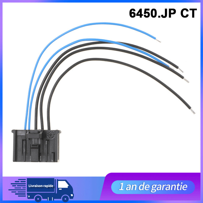 Prise pour resistance de chauffage compatible C3 Xsara Picasso 206 307 = 6450JP