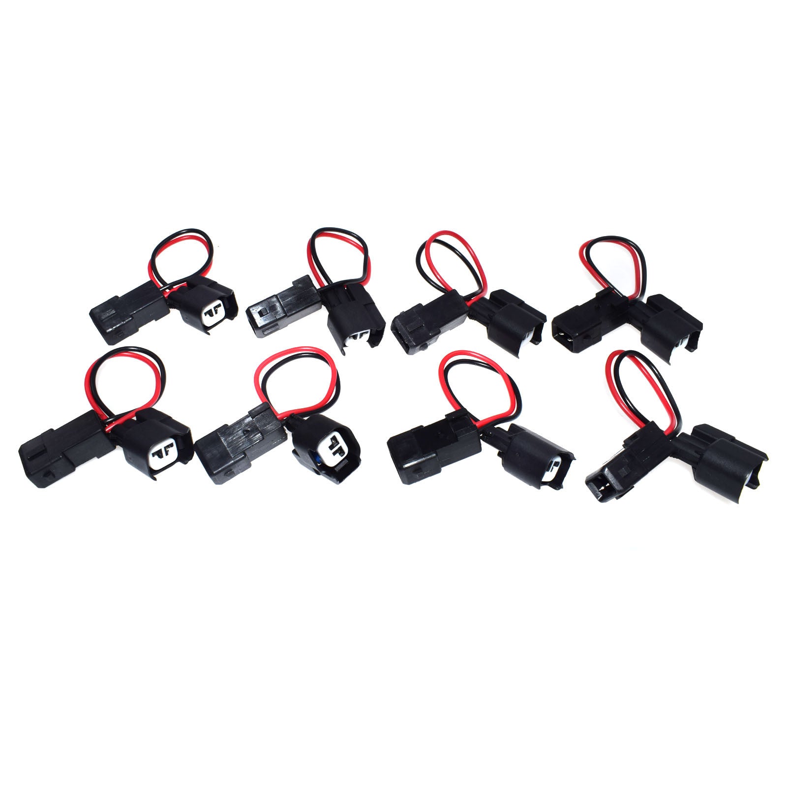 8X Adapter Wire Harness plug from EV1 plug to EV6 2 pin Fuel injector Pigtails